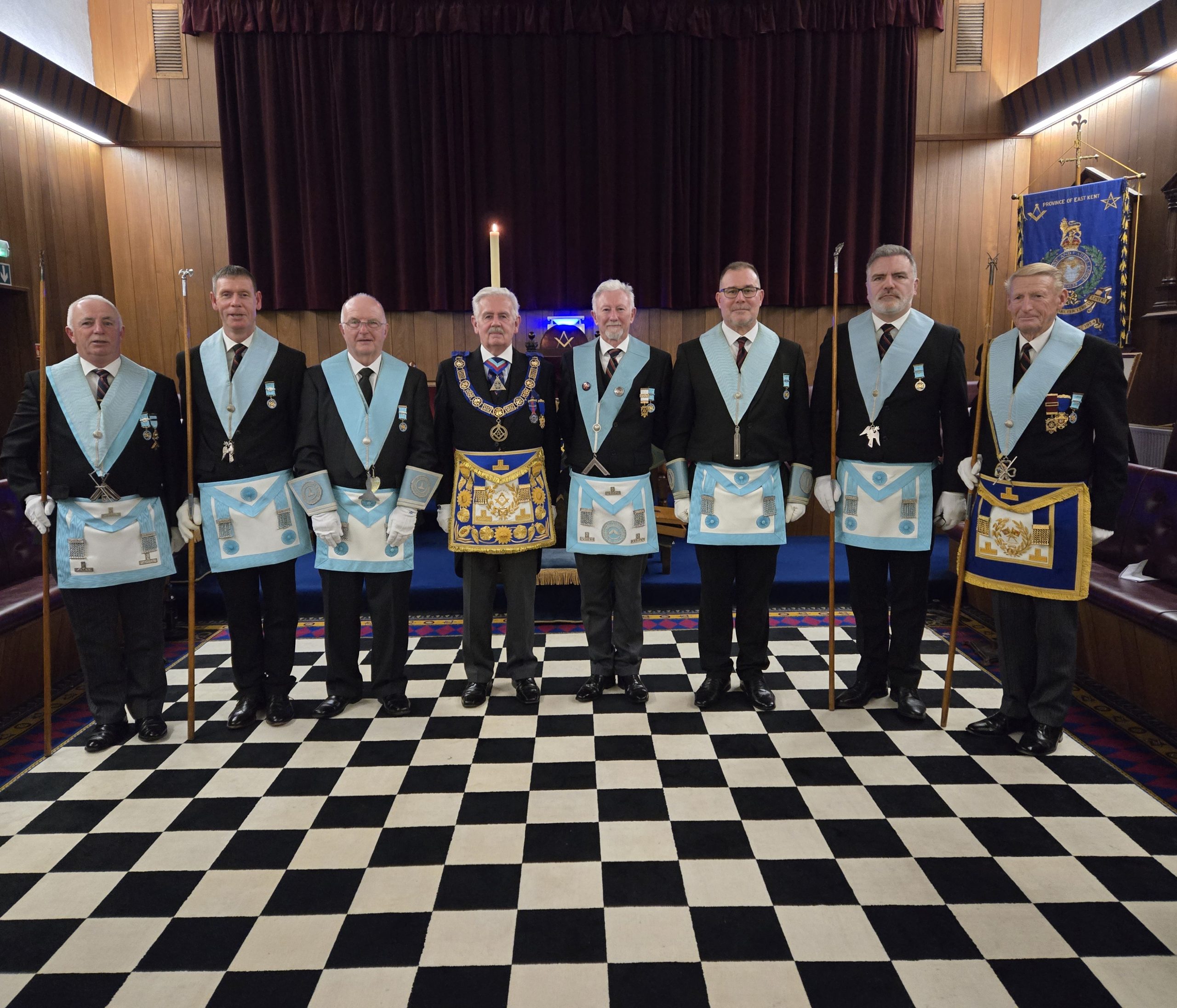 The Worshipful Master, Deacans, Wardens and Directors of Ceremony