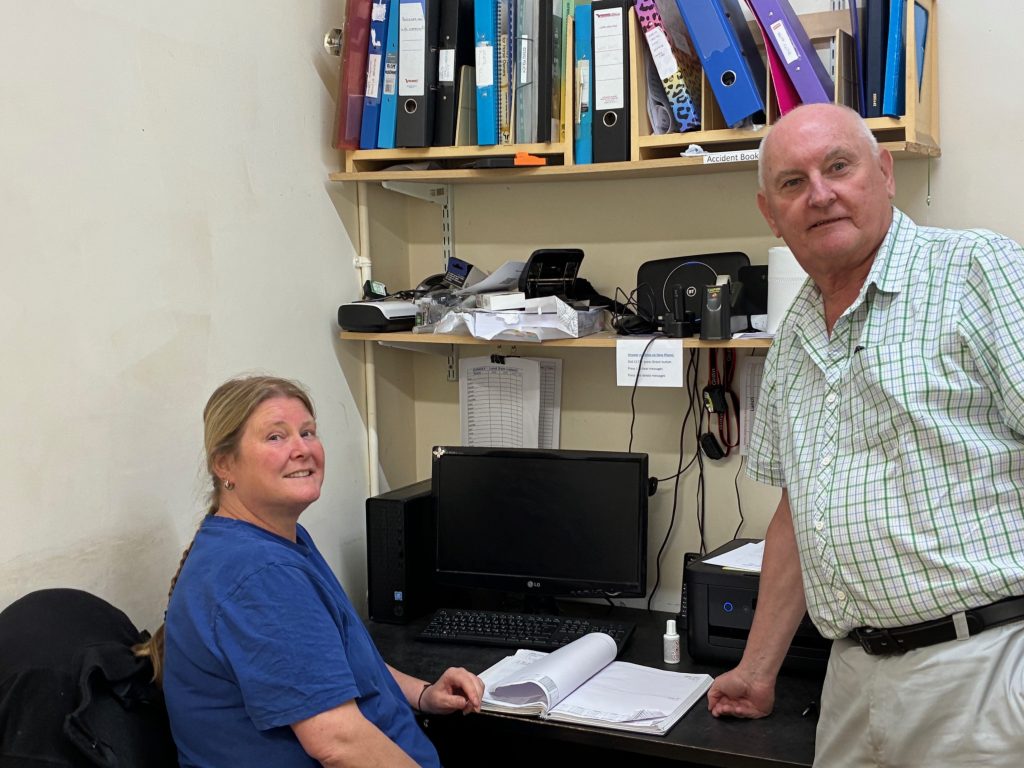 IMG_2376 Jo Fletcher, Manager at LGRCD, seen with Gordon Scott Brown,